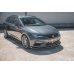 Накладка сплиттер на передний бампер Вар4 на Seat III Cupra / FR рестайл